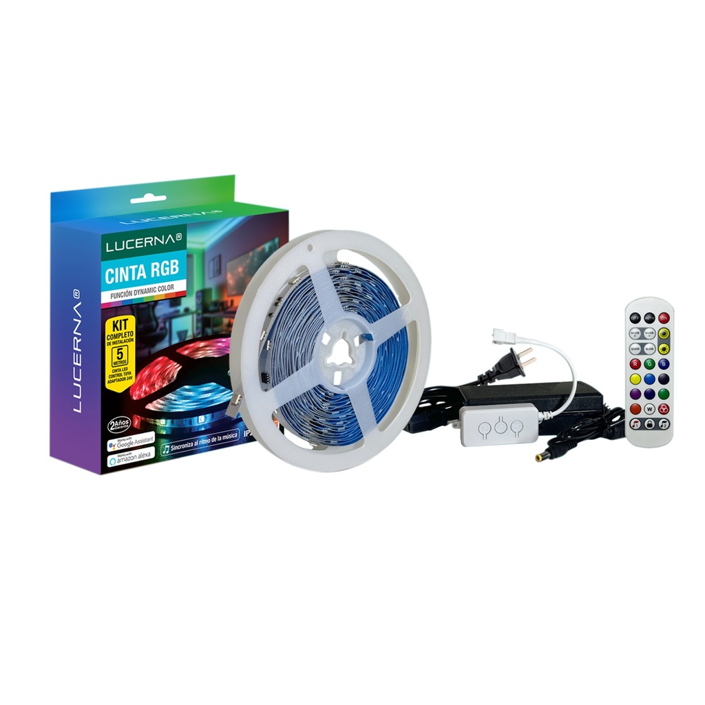 [KIT-CINTAS-DYNA-RGB] Lucerna - Kit Cinta LED DYNA RGB 24V [5 Metros] 