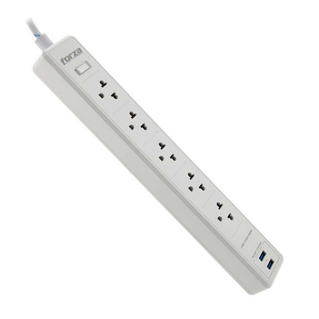 [FSP-512USBW] Forza - Protector Contra Sobretensiones 12001540W, 120V-240V 5 Salidas