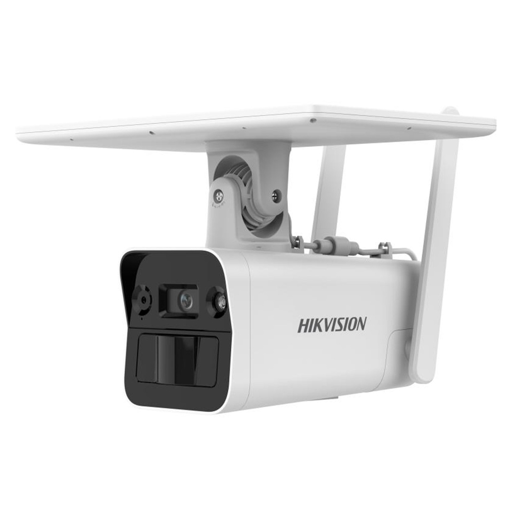 [DS-2XS2T41G1-ID/4G/C05S07(4mm)] Hikvision - Kit Solar IP All in One Doble Detección (Radar + PIR) [4MP] Lente 4 mm Panel Solar Batería de Respaldo de Litio 10Ah 4G Audio de Dos Vías