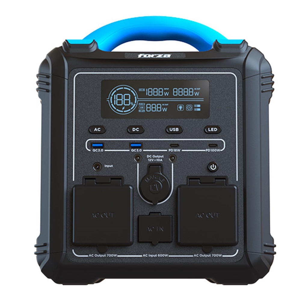 [FPP-T700] Forza - Titan 700W Generador electrico portatil 110V/120V 2AC/8DC