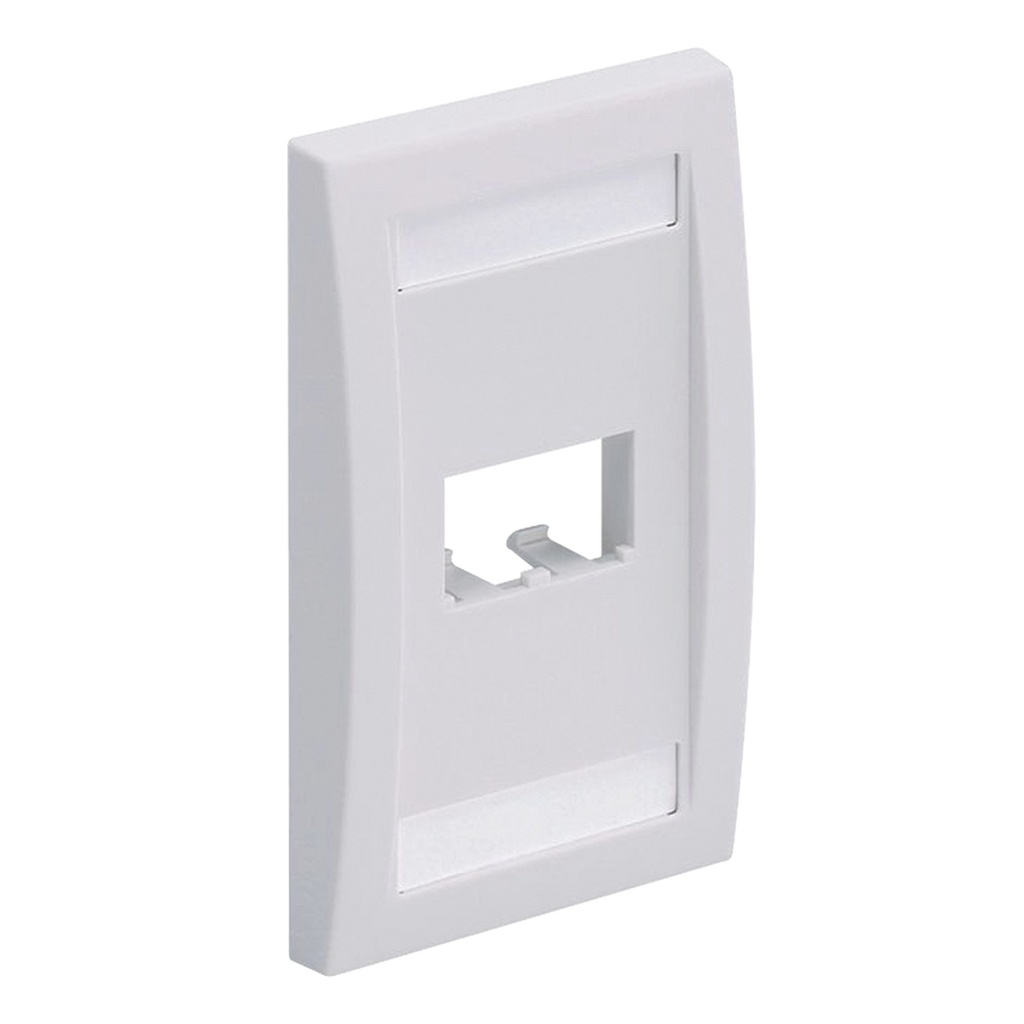 [CFPE2WHY] Panduit - Face Plate Placa Frontal de Pared Mini-Com para Keystone 2 Puertos Blanco [Unidad]