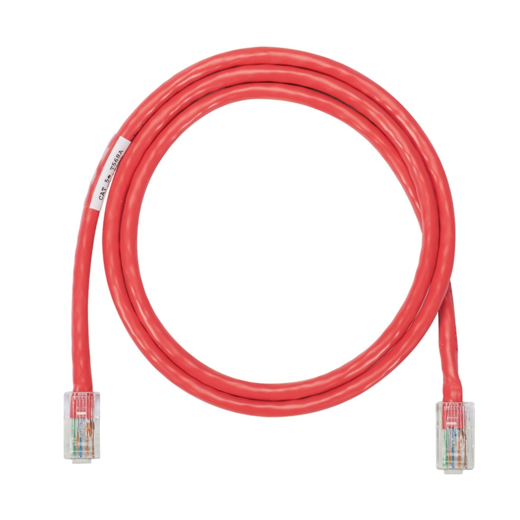 [NK5EPC3RDY] Panduit - Patch Cord UTP CAT5e (Categoria 5e) Rojo 24 AWG  [3ft/0,9M] [Unidad]