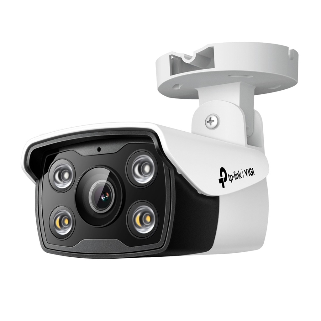 [C350-4] Vigi by TP-Link - Cámara IP Alta Definición [5Mp] Tipo Turret Full Color con Audio PoE y 12V [Lente 4mm]
