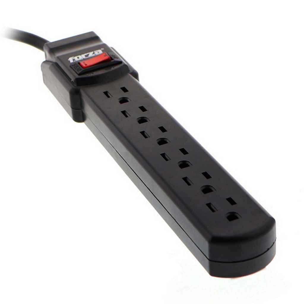 [PS-611UL] Forza - Regleta 1800W 120V 5-15R Con [6] Tomas