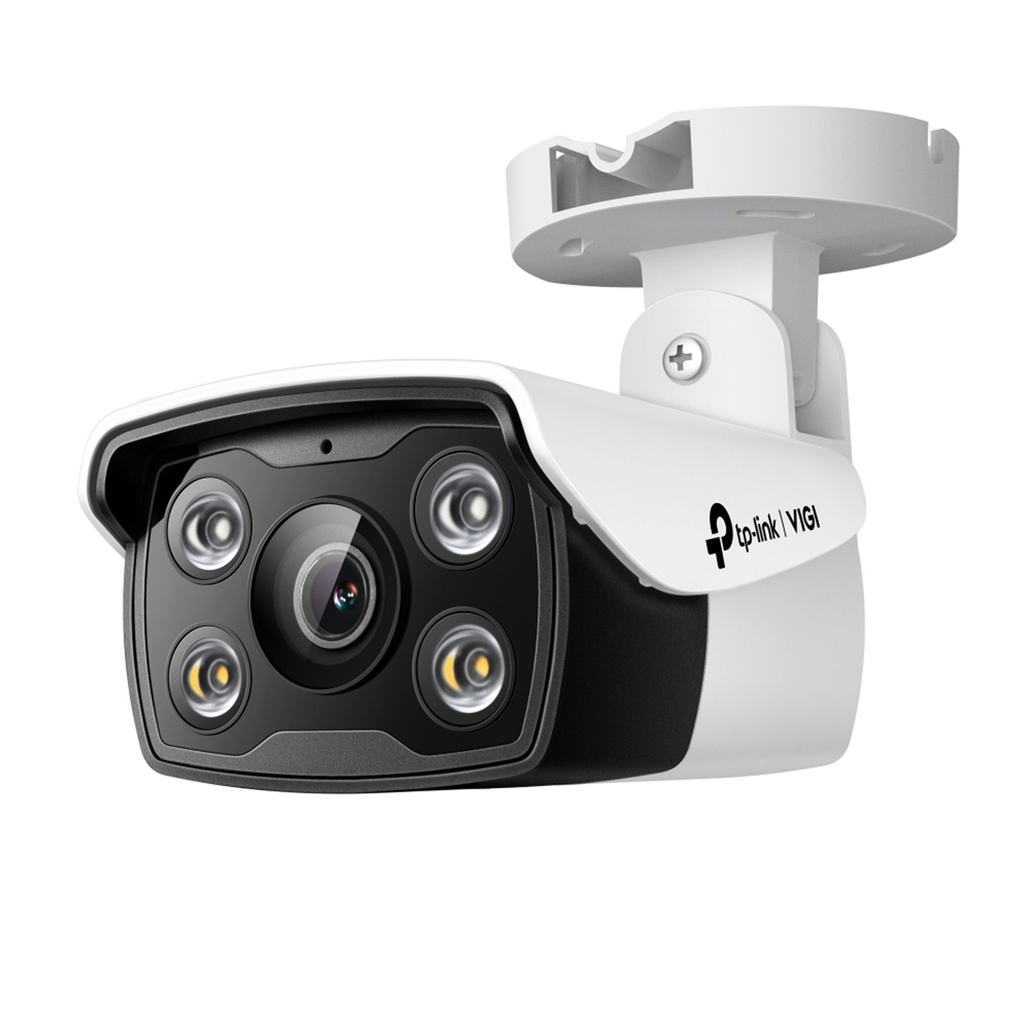 [C340-4] Vigi by TP-Link - Cámara IP Alta Definición [4Mp] Tipo Turret Full Color con Audio PoE y 12V [Lente 4mm]