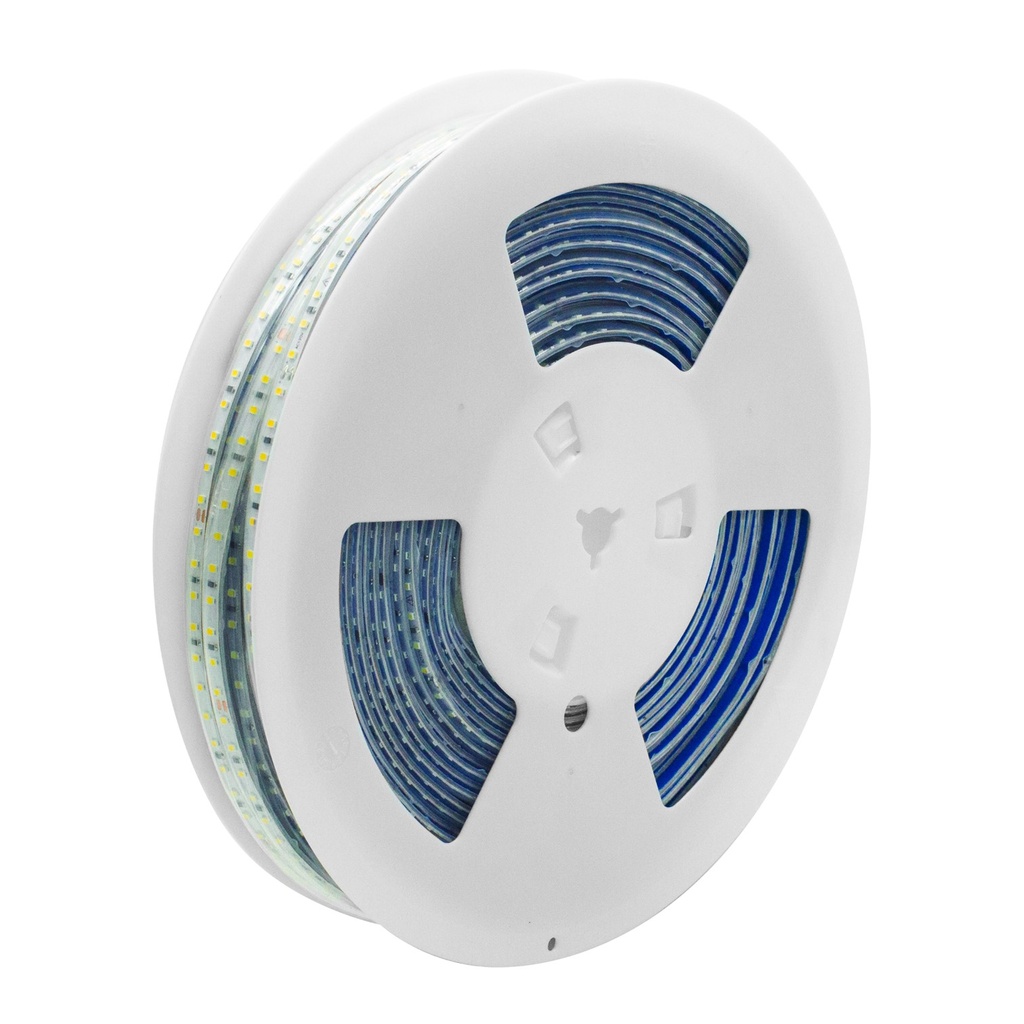 [CINTA-5MM-6K]Lucerna - Cinta LED Ultra Delgada 5mm 120V 6000K + 10 Conectores [50 Metros] 