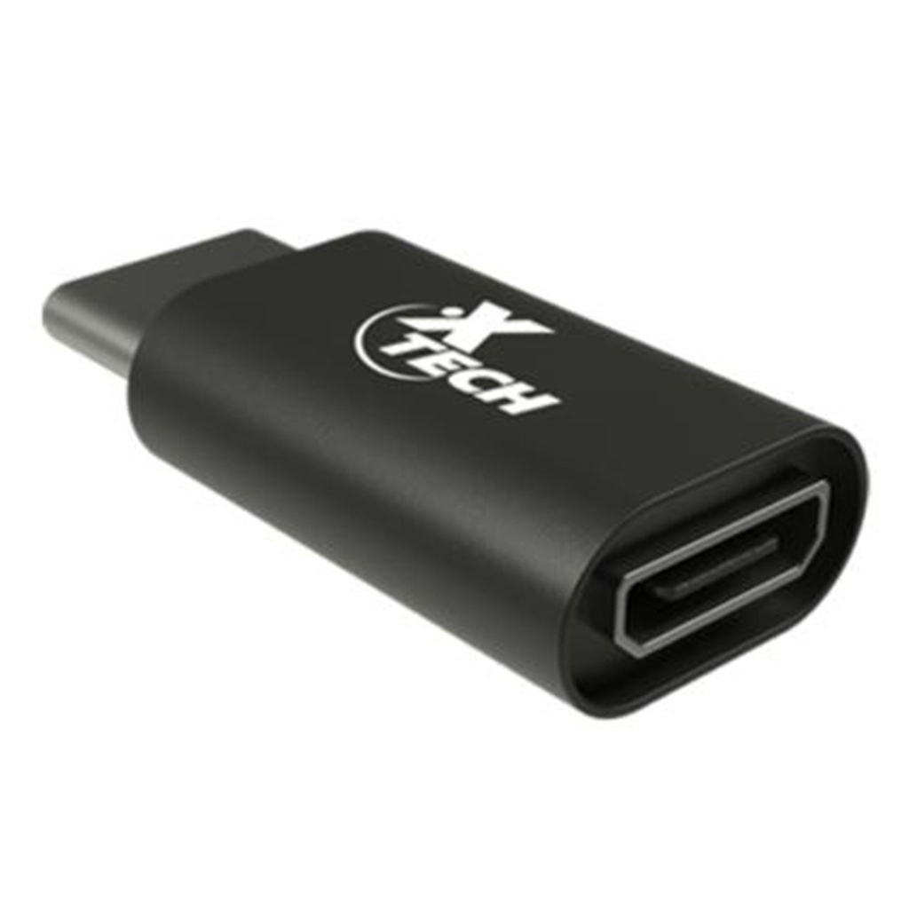 [XTC526] Xtech - Adaptador con conector USB C macho a Micro-USB 2,0 Hembra hasta 480mb