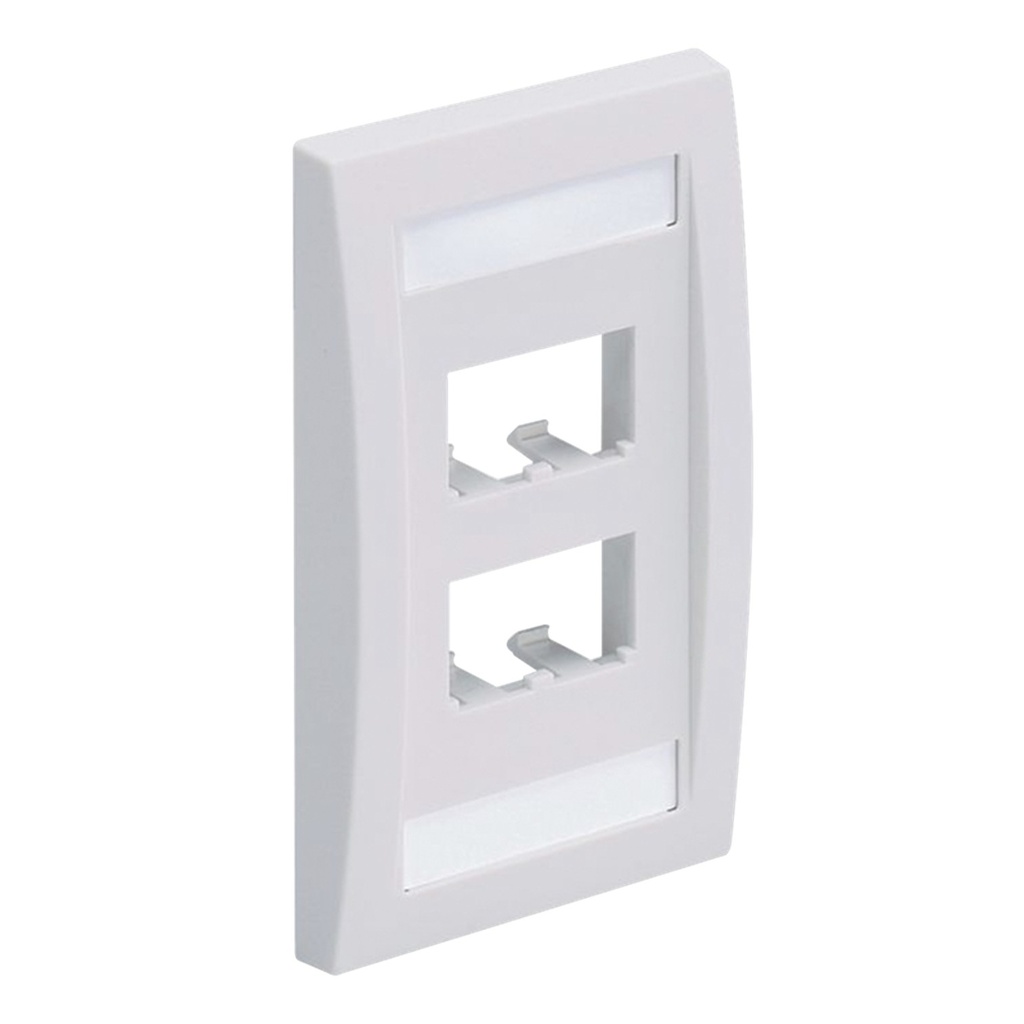 [CFPE4WHY] Panduit - Face Plate Placa de Pared Frontal Mini-Com para Keystone 4 Puertos Blanco [Unidad]