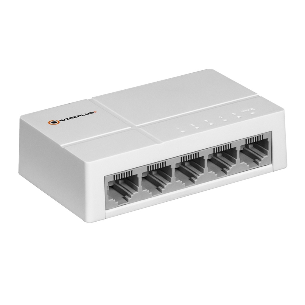 [WP-105P] Wireplus - Switch de Escritorio de 5 Puertos a  a 10/100 Mbps
