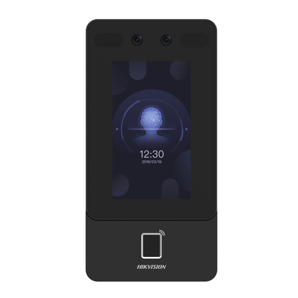 [DS-K1T342EFWX-E1] Hikvision - Control Biometrico de Acceso Min Moe PoE y Wifi con Reconocimiento Facial  y Huella con Lector PROX