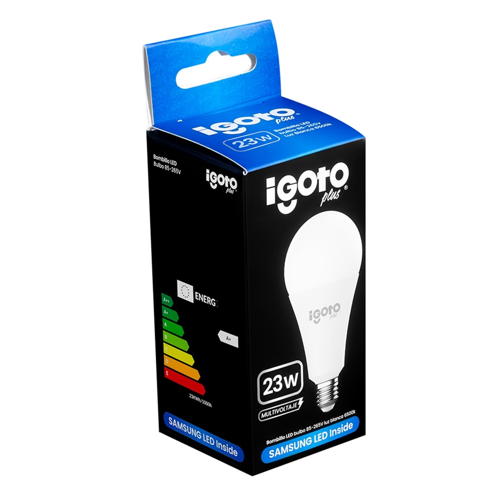 [IG-BLCS23W] Igoto - Bombillo LED Bulbo 23W 6500K Luz Fria Rosca E27
