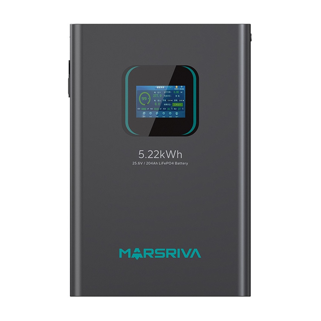 [MR-LFP24-200-WMD] Marsriva - Bateria de litio LiFePO4 de [25.6V/204AH, 5.22KWH]