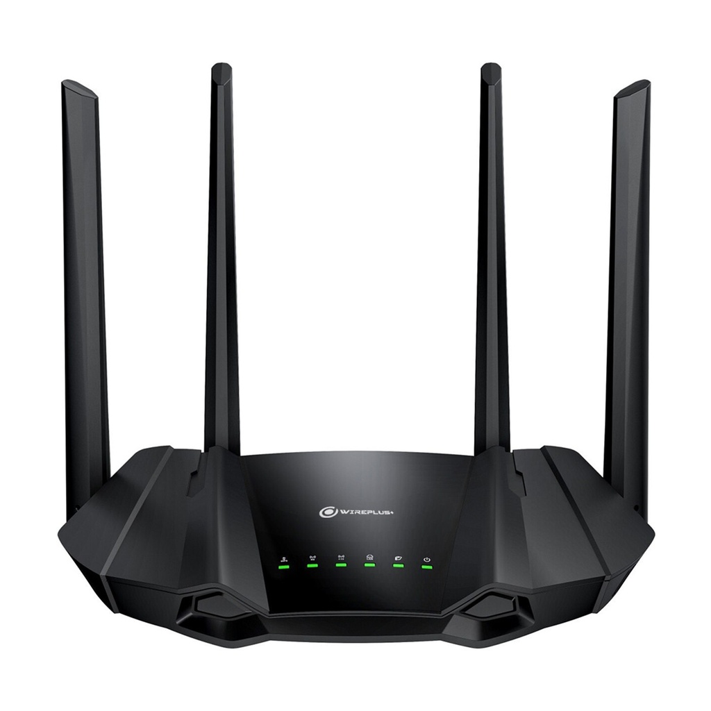 [WP-AX1500] Wireplus - Router Inalambrico WiFi Doble Banda AX1500 WiFi6 4 Antenas