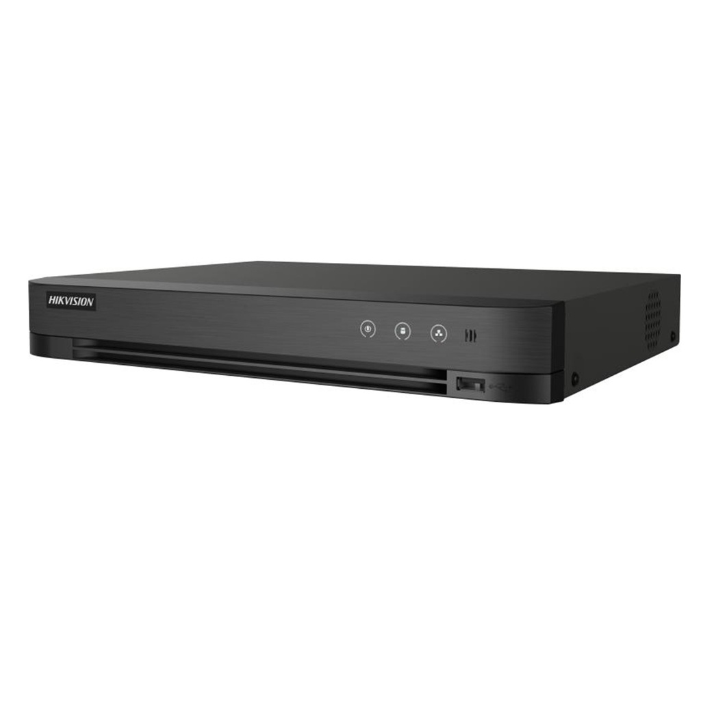 [iDS-7208HQHI-M1/XT] Hikvision - DVR [3K] Pentahibrido AcuSense 8 Canales TurboHD + 4 Canales IP