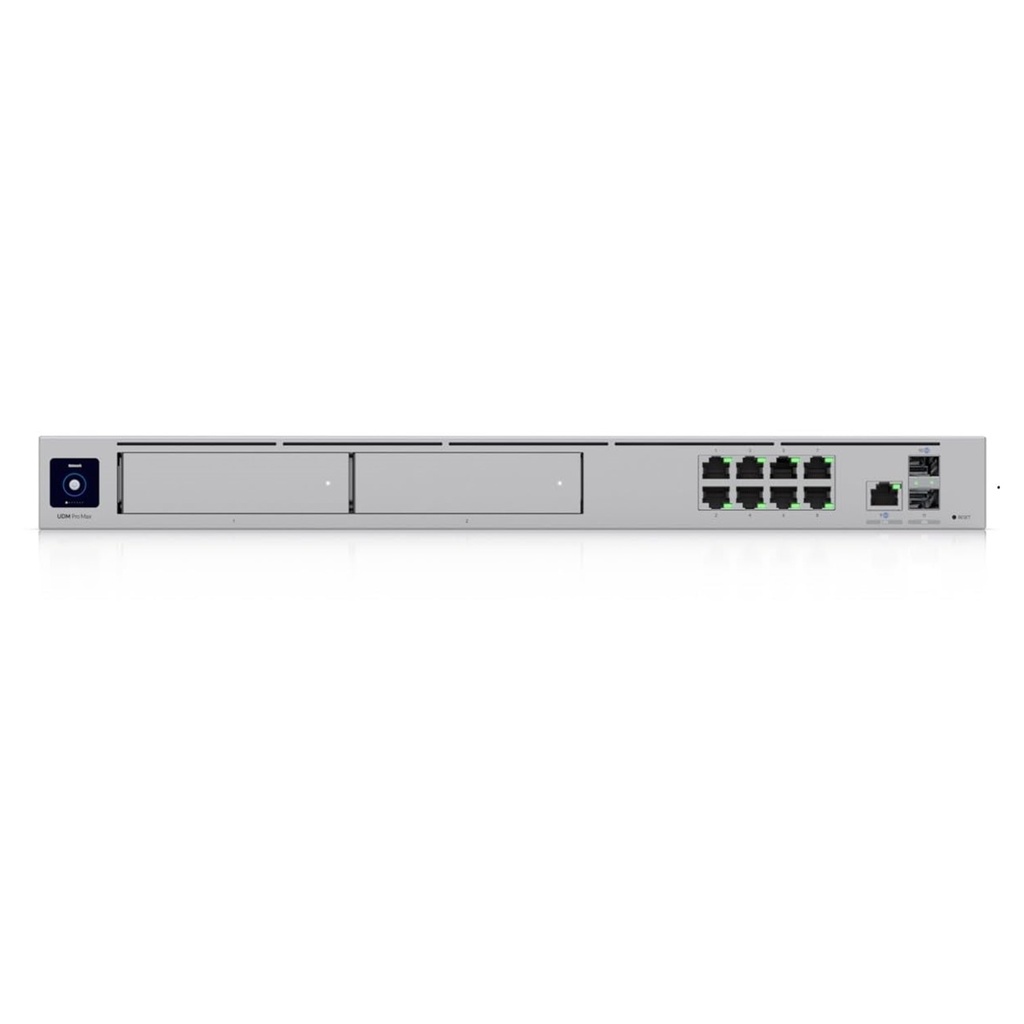 [UDM-Pro-Max] Ubiquiti - UniFi OS Console Dream Machine PRO MAX Administra hasta 200 dispositivos UniFi 128 GB SSD Integrados Pantalla Táctil 1.3"