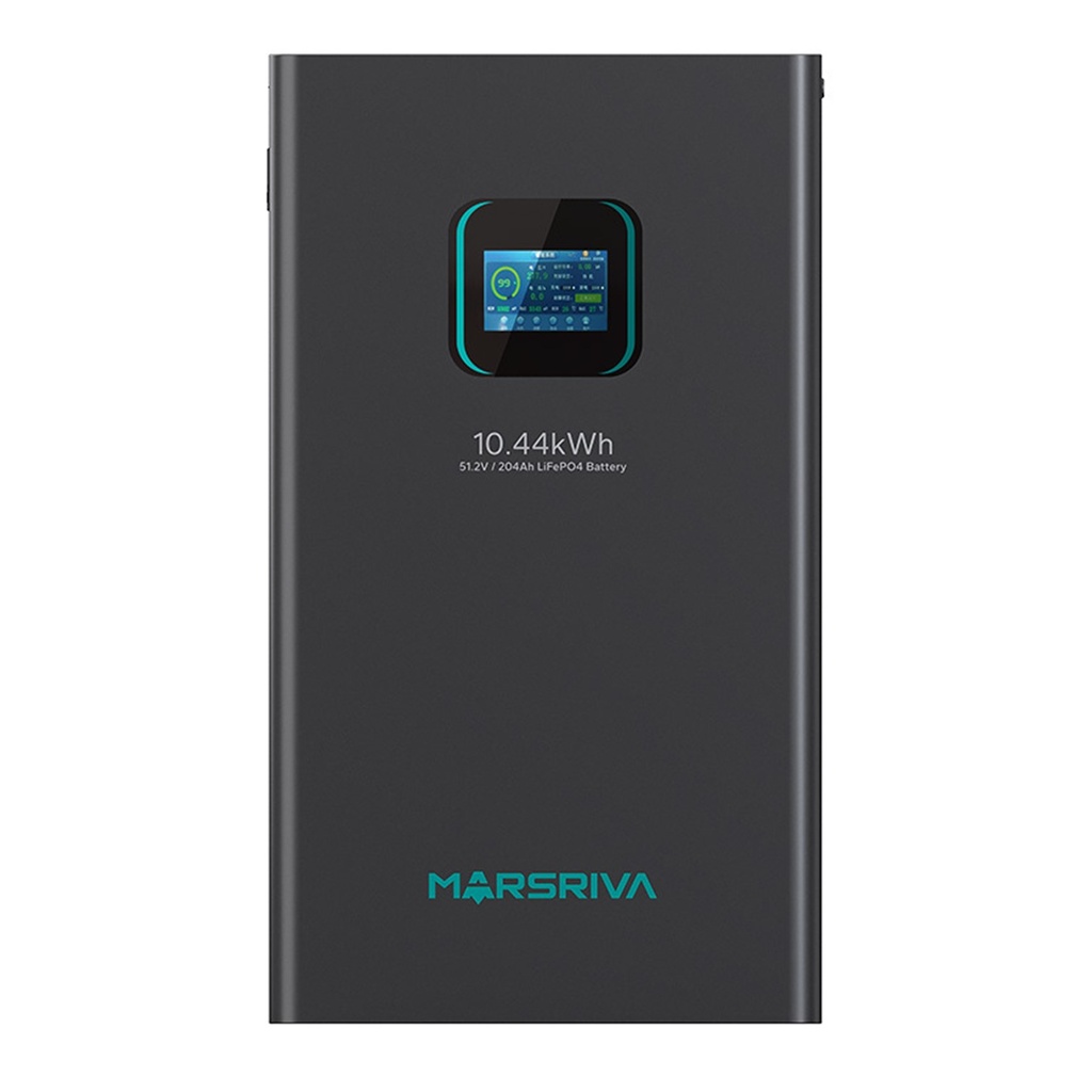 [MR-LFP48-200-WMD] Marsriva - Bateria de litio LiFePO4 de [51.2V/204AH, 10.44KW]