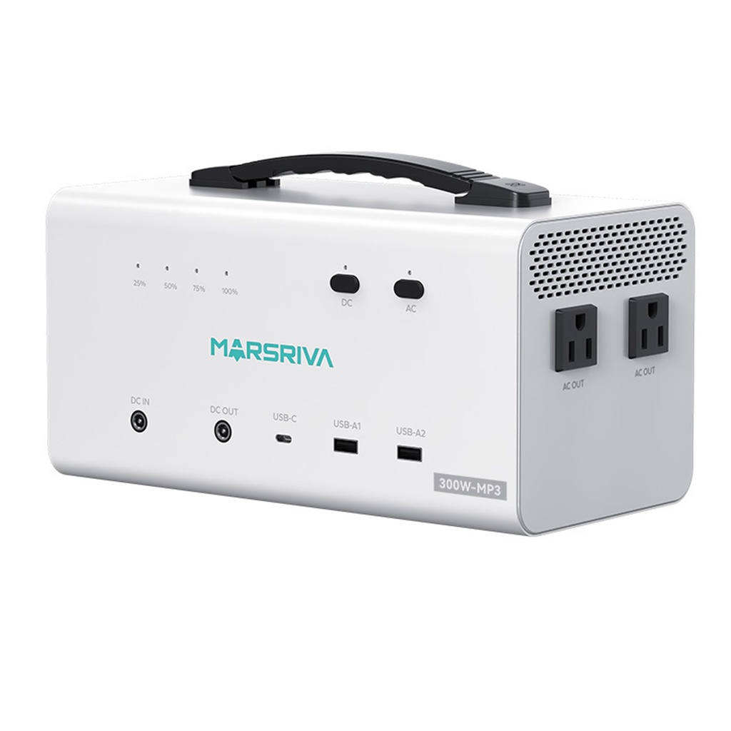 [MP3] Marsriva - Estacion de Poder Portatil 300W [153.6WH/12.8V/12000MAH]