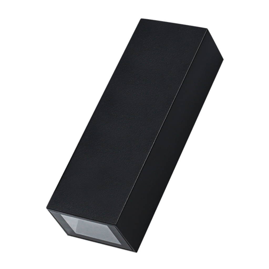 [LP-272N] Lucerna - Aplique Negro 5w Policarbonato 3k IP65 120x42x32mm   