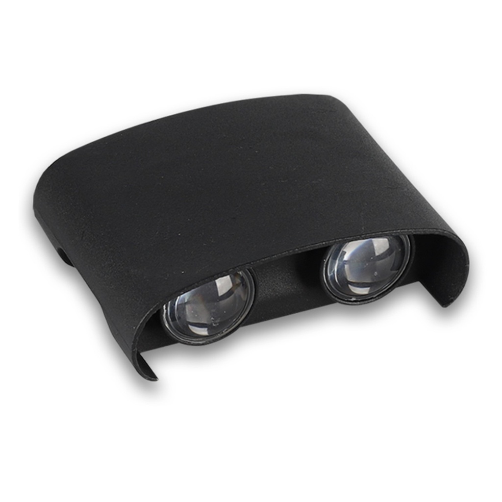 [LP-4120] Lucerna - Aplique Negro 4w Aluminio 3k IP65 98x75x40mm  