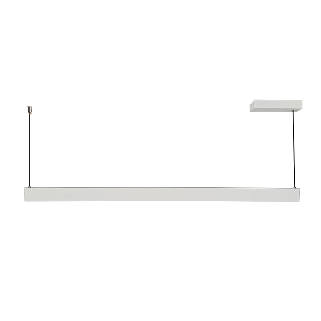 [S-EXCALIBUR-C-B] Lucerna - Lampara Colgante Blanca 36W  3 Tonos de Luz 3k - 4k - 6k inferiror y superior 