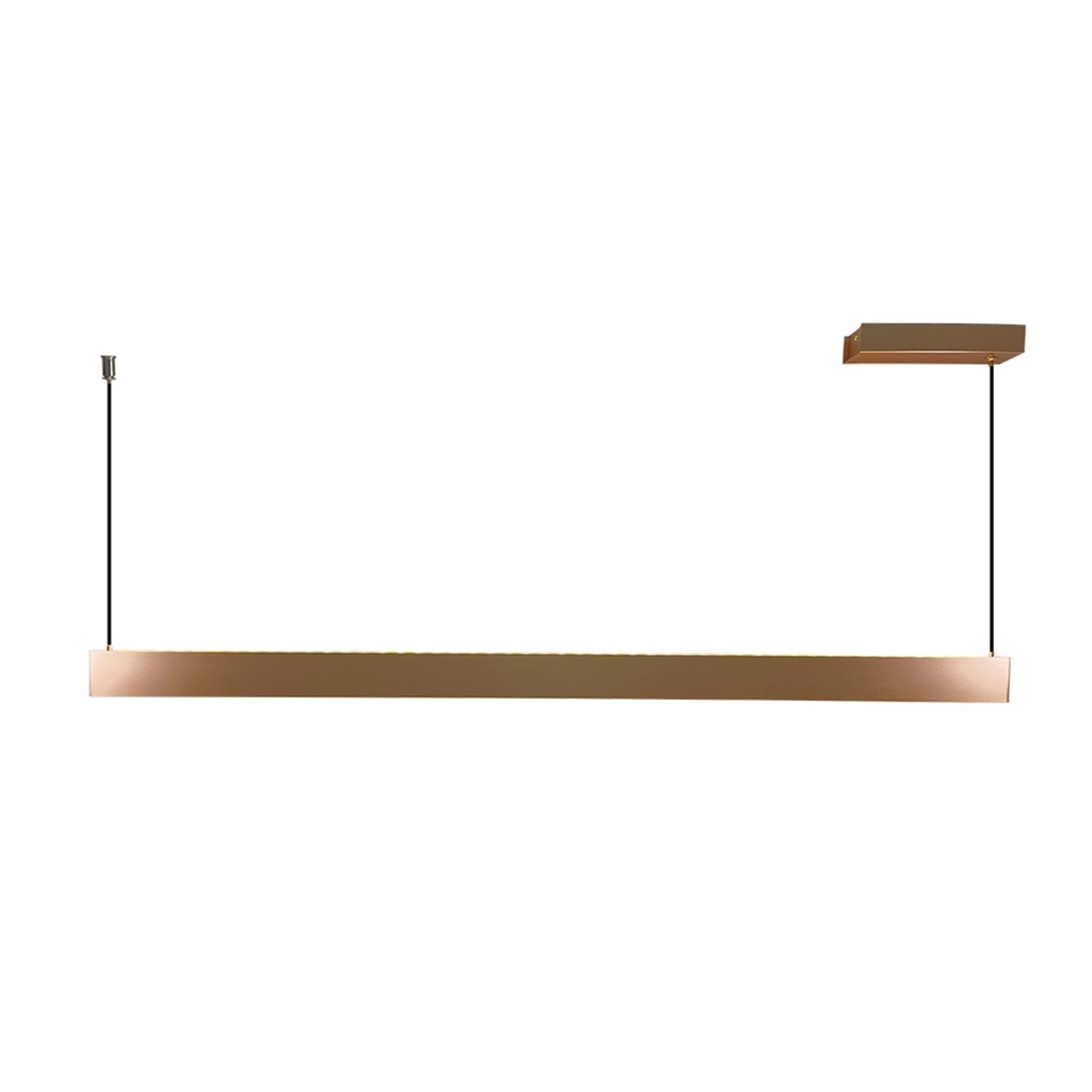 [S-EXCALIBUR-C-O] Lucerna - Lampara Colgante Color Oro 36W  3 Tonos de Luz 3k - 4k - 6k inferiror y superior  