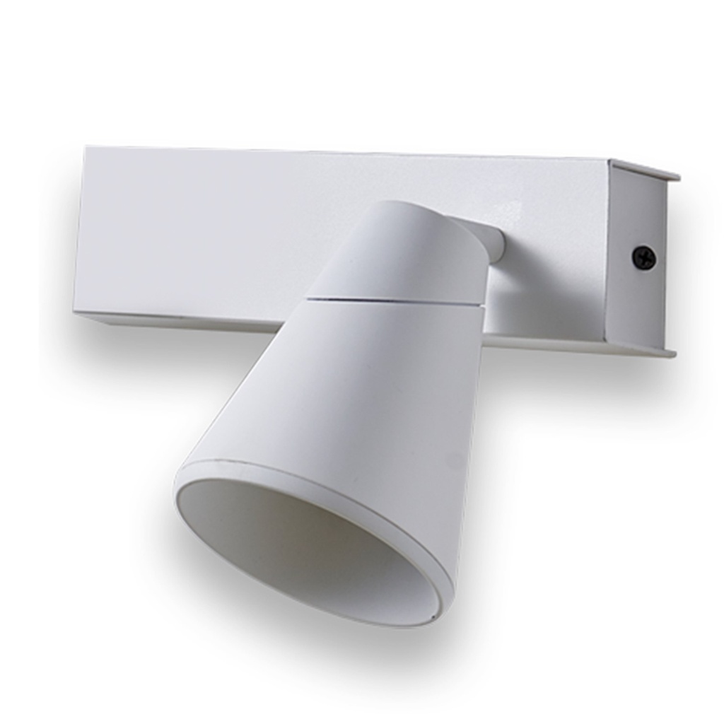 [S-VULCANO-A-B-1] Lucerna - Lampara tipo Aplique Blanca 12W un foco 3 Tonos de Luz 3k - 4k - 6k