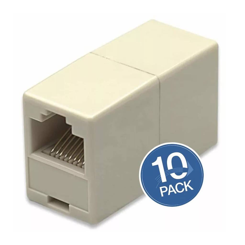 [WP-PU-RJ45-10UND] Wireplus - Puente Union RJ45 H/H [10 Unidades]
