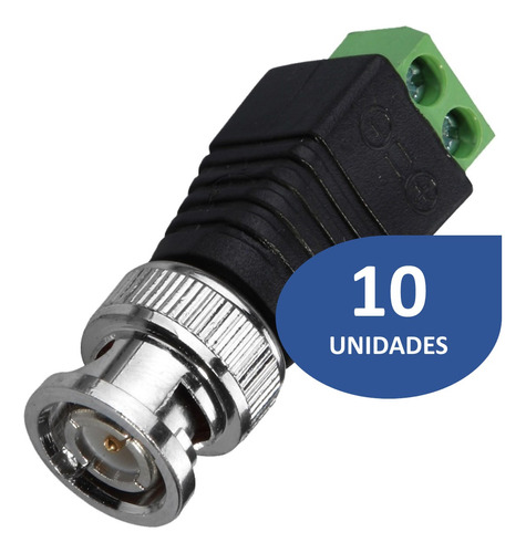 [ADA010-10] Conector BNC Macho Atornillable [10 Unidades]