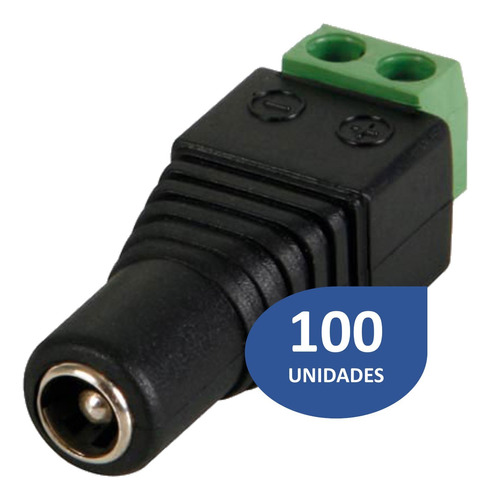 Conector 12V Hembra 2.1mm [100 Unidades]