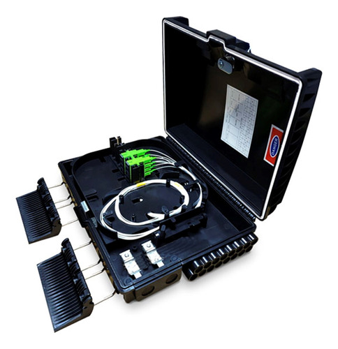 [WPF-NAP-8C-C] Wireplus - Caja de Distribucion NAP [Completa] FTTH para Exteriores 8 Hilos Fibra Optica