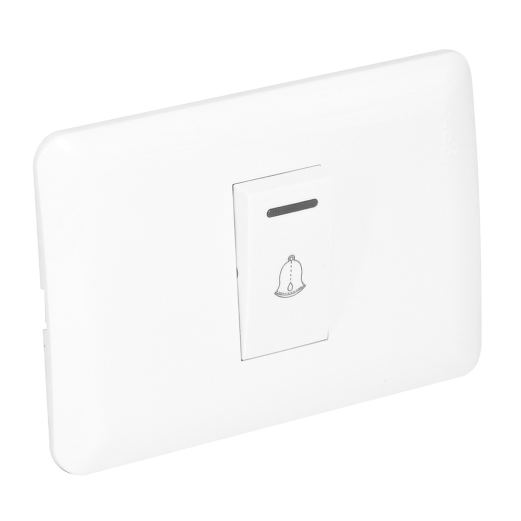 [C590-W] Igoto - Interruptor Timbre Serie Clasica [Blanco]