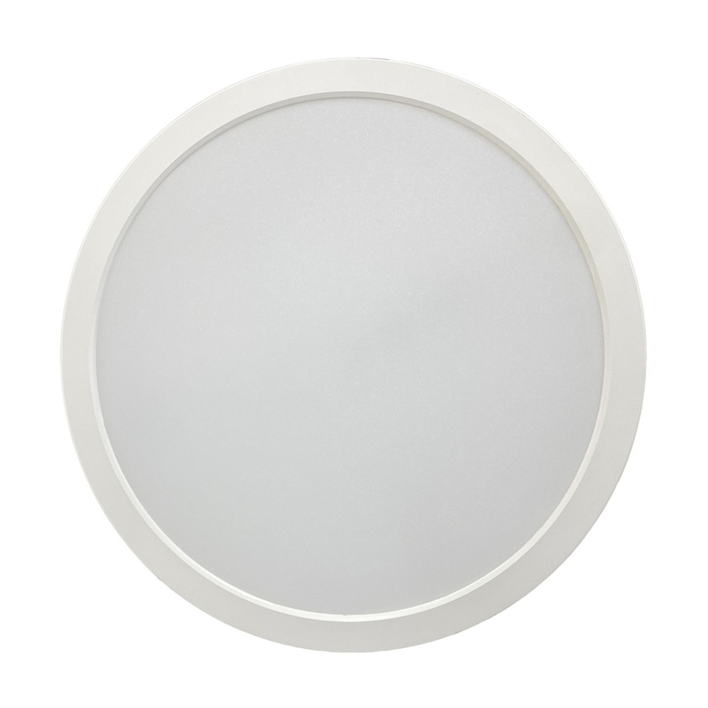 [1224SCL-6.5K] Lucerna - Lampara Panel Driver/Integrado LED Compact Lumen 24W 10" 6500K Luz Fria Redonda Superficial 2280lm