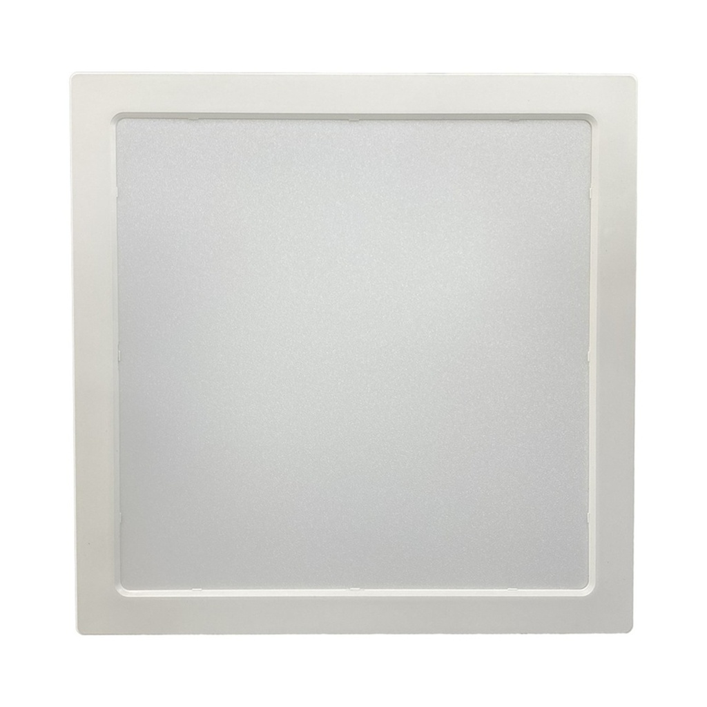 [1224SCCL-6.5K] Lucerna - Lampara Panel Driver/Integrado LED Compact Lumen 24W 10" 6500K Luz Fria Cuadrada Superficial 2280lm