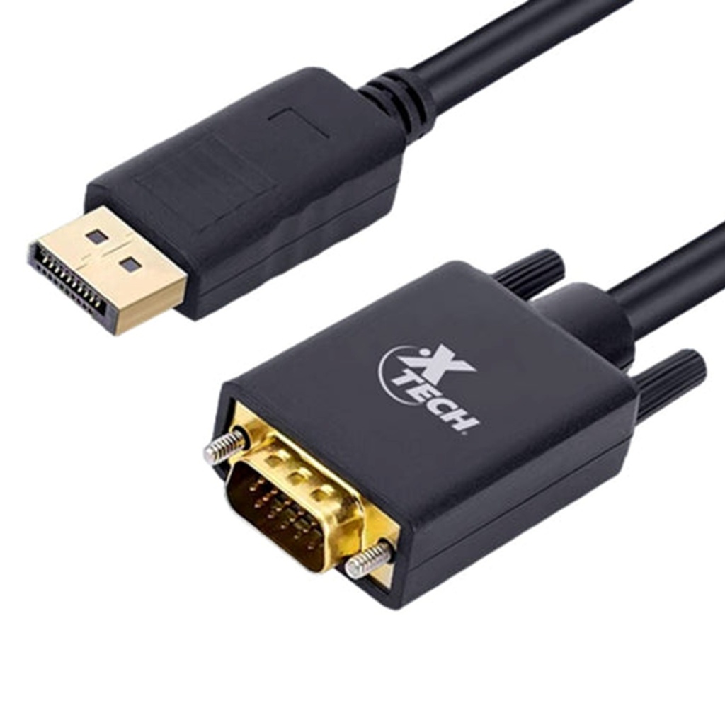 [XTC377] Xtech - Cable Displayport Macho a Vga Macho