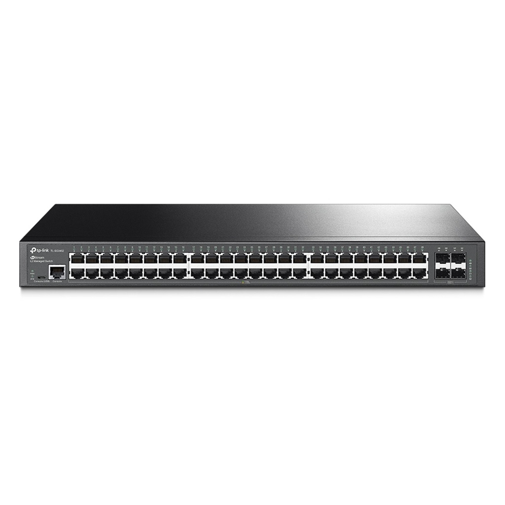 [TL-SG3452] TP-Link - Switch Administrable L2 de 48 Puertos Gigabit con 4 Ranuras SFP JetStream
