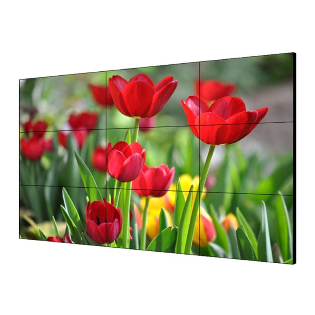 [DS-D2055UL-1B] Hikvision - Pantalla LCD 55" para Videowall Entrada HDMI - VGA - DVI - DP Monitor Robusto Bisel Delgado (3.5 mm) Daisy Chain (Conexion en Cadena sin Software)