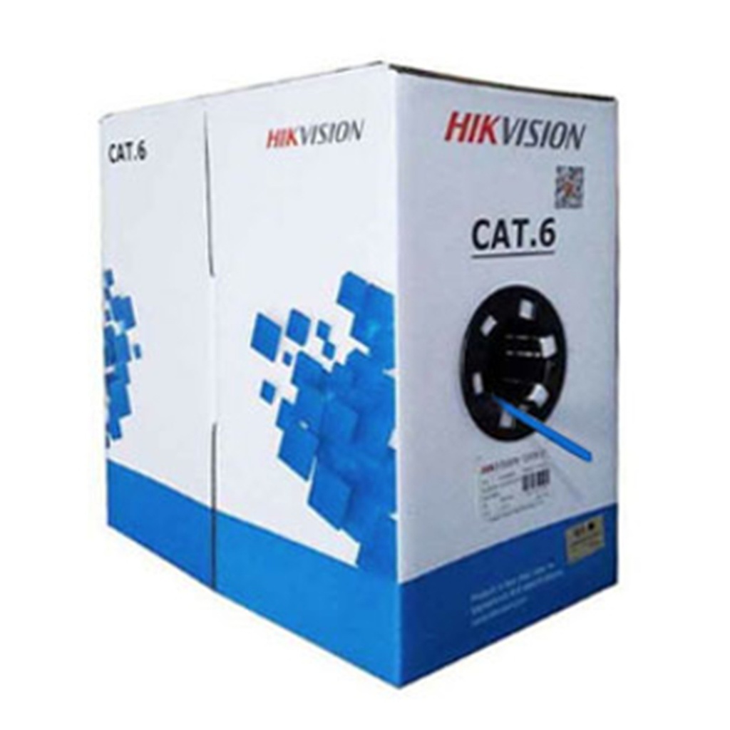 [DS-1LN6-UE-W(O-STD) blue 305m] Hikvision - Cable UTP CAT6 (Categoria 6) 100% Cobre Interior (Azul) [Caja 305 Metros]