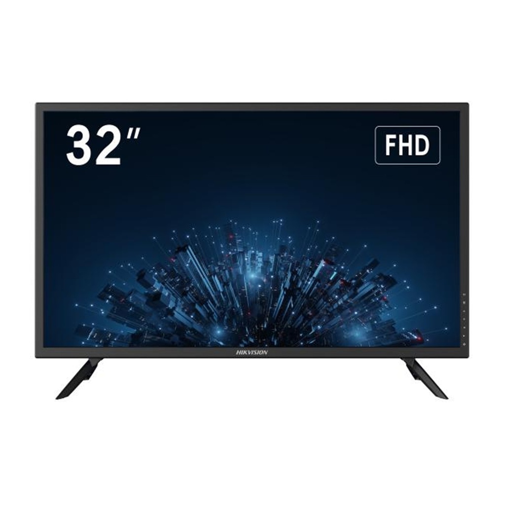 [DS-D5032F3-1V0S/British Standard] Hikvision - Monitor LED 32" 2 Altavoces Potentes Entradas HDMI y VGA Uso 7-12 Montaje VESA (100 X 100) Calibración Inteligente de Imagen