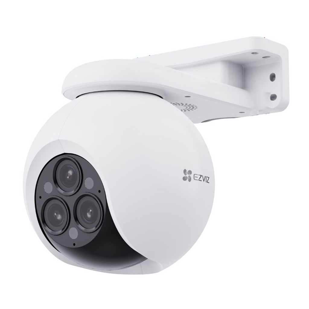 [CS-H80f-R100-8G444WKFL] Ezviz - Cámara Domo IP PT Inalambrica HD Triple Lente [4MP] + [4MP] + [4MP] WiFi Rotatoria Exterior/Interior [Serie H]