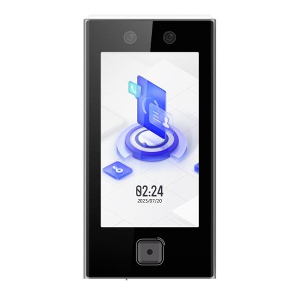 [DS-K1T670MWX-QR] Hikvision - Terminal Facial Min Moe WiFi Lector de QRs Físico de Alta Velocidad 6.000 Rostros Pantalla 7" Administrable en la Nube con Hik-Connect 6 Exterior IP65 LED Rojo/Verde Indicador de Acceso