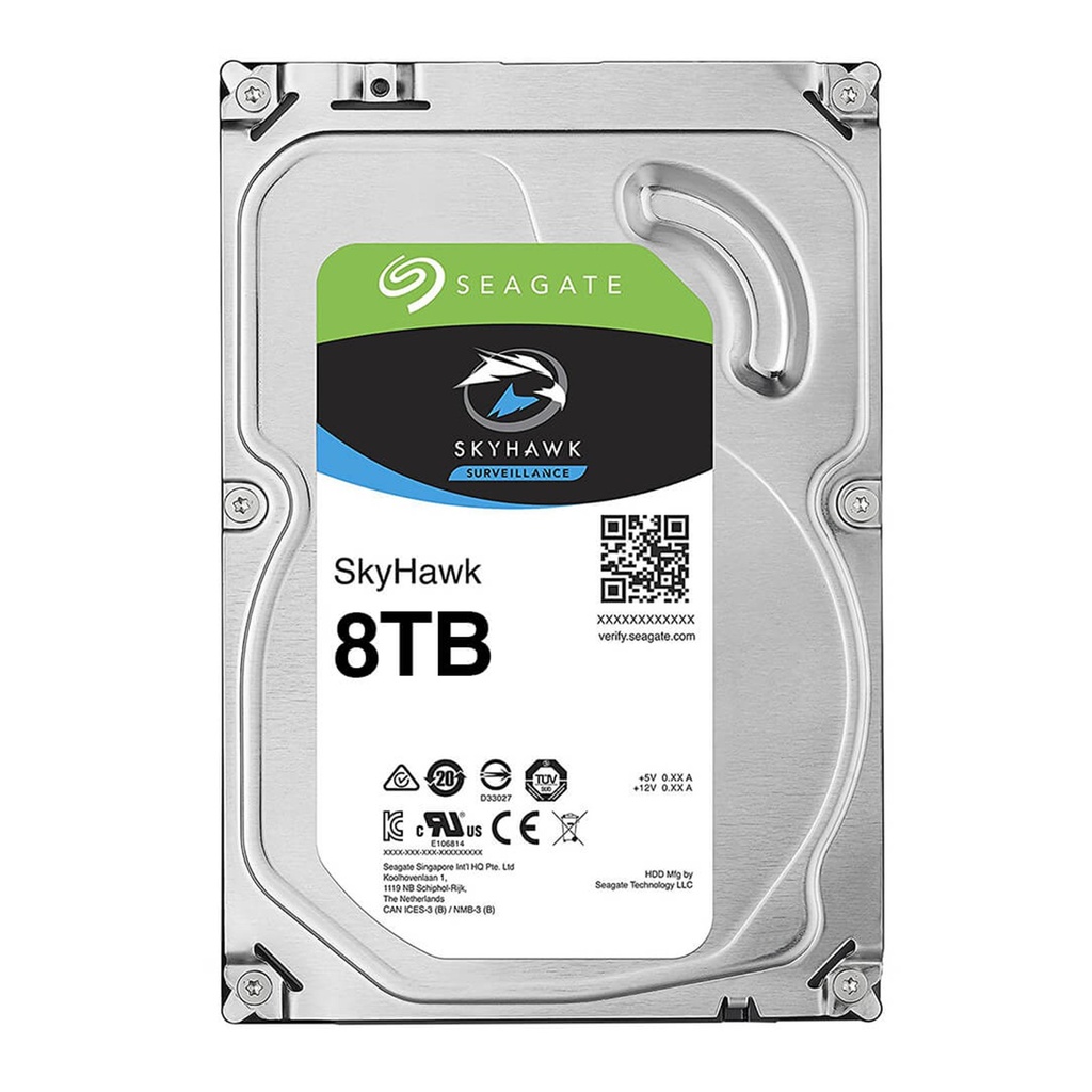 [ST8000VX009] Seagate - Disco Duro Skyhawk SATA III 8Tb Cache 256Mb 3.5" Videovigilancia