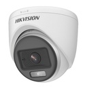 [DS-2CE70DF0T-PFS(2.8mm)] Hikvision - Cámara HD Domo ColorVU Dual Ligth con Audio 1080P [2MP] Lente 2.8mm [Plástico]
