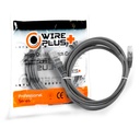 [WP-PC-C5E-2GRAY] Wireplus - Patch Cord UTP Categoria 5E Color Gris [2 Metros] [Unidad]