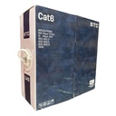 [STC-CAT6-100W] STC- Cable UTP Categoria 6 CCA Interior Blanco [Caja 100 Metros]