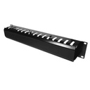 [STC-CO1U] STC- Organizador de Cables Horizontal 1U Solo Frente