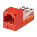 [CJ588RDY] Panduit - Conector Jack Coupler RJ-45 Categoria 5E Rojo Pan-Net [Unidad]