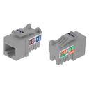 [AW120NXT21] Nexxt - Conector Jack Coupler RJ-45 Tipo 110 Categoria 6E Gris [Unidad]