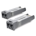 [UACC-OM-MM-10G-D-2] Ubiquiti - UFiber Módulo SFP+ 10G Transceptor MiniGibic MultiModo 10Gbps Hasta 300 Metros Conectores LC [2-Pack]