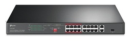 [TL-SL1218P] TP-Link - Switch para Montaje en Rack de 16 Puertos PoE 10/100 Mbps + 2 Puertos Gigabit