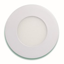 [3102L-6.5K] Lucerna - Lampara Panel Clasica LED 3W 2-1/2" 6500K Luz Fria Redonda Empotrar 165lm